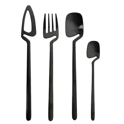 Funky Notched 4 Piece Cutlery Set