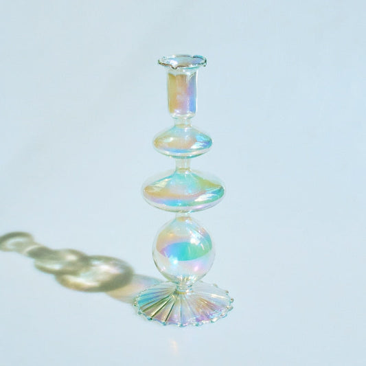 Iridescent Groovy Bubbles Candle Holder